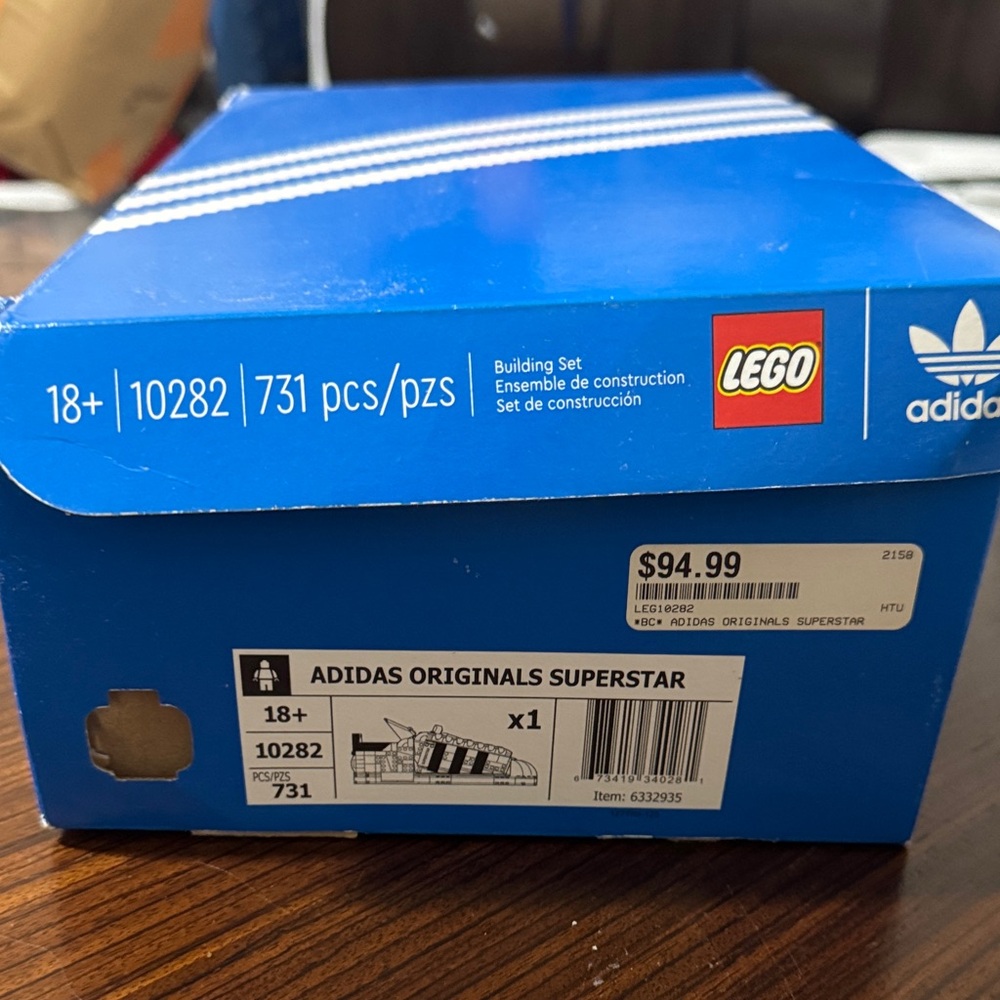 Lego Adidas Originals Superstar Building Set - Blue and White